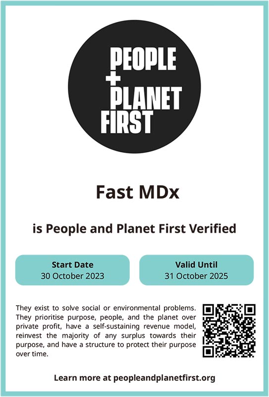 People and Planet First verification certificate